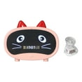 thumbnail image 1 of Mini altavoz de dibujos animados multifuncional con diseño de orejas de gato, reloj despertador inteligente con dos funciones para dormitorio y oficina, color rosa, 1 of 14