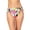 Pink, variant on CALIFORNIA WAVES Women's Multi Color Tropical Print Stretch Cinch Tie Details Moderate Coverage High Waisted Swimsuit Bottom XL