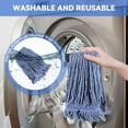 thumbnail image 3 of Commercial Heavy Duty Mop Heads Replacement for Rubbermaid: 6 Packs Industrial Wet Mop Head for Floor Cleaning - Commercial Products Looped End String Head Refills, 3 of 7