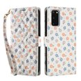 thumbnail image 2 of Wallet Case for Samsung Galaxy S20FE , PU Leather Phone Cover Kickstand RFID Blocking Flip Case Card Slots Wrist Strap Relief Engraved Pattern Magnetic With Stylus Pen, Colorful Flower, 2 of 10