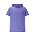 thumbnail image 3 of YFNNUP Mens Sun Protection Hooded Shirts Quick Dry Fitness Athletic Tees Short Sleeve Hoodie Outdoor Hiking Fishing Shirts for Men, 3 of 5