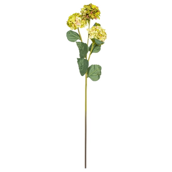 Vickerman 33" Light Green Artificial Hydrangea Spray with Three Flower Heads, 2 per bag.
