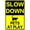 Pets At Play, variant on Slow Down Speed Limit 30 MPH Metal Sign, 8 x 12 Inches Traffic Sign, Black and Yellow Safety Sign, Easy Mounting Outdoor Use