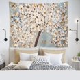 thumbnail image 1 of Tapiz de pared con flores de microtela, 150 x 130 cm, fibra, 1 of 1