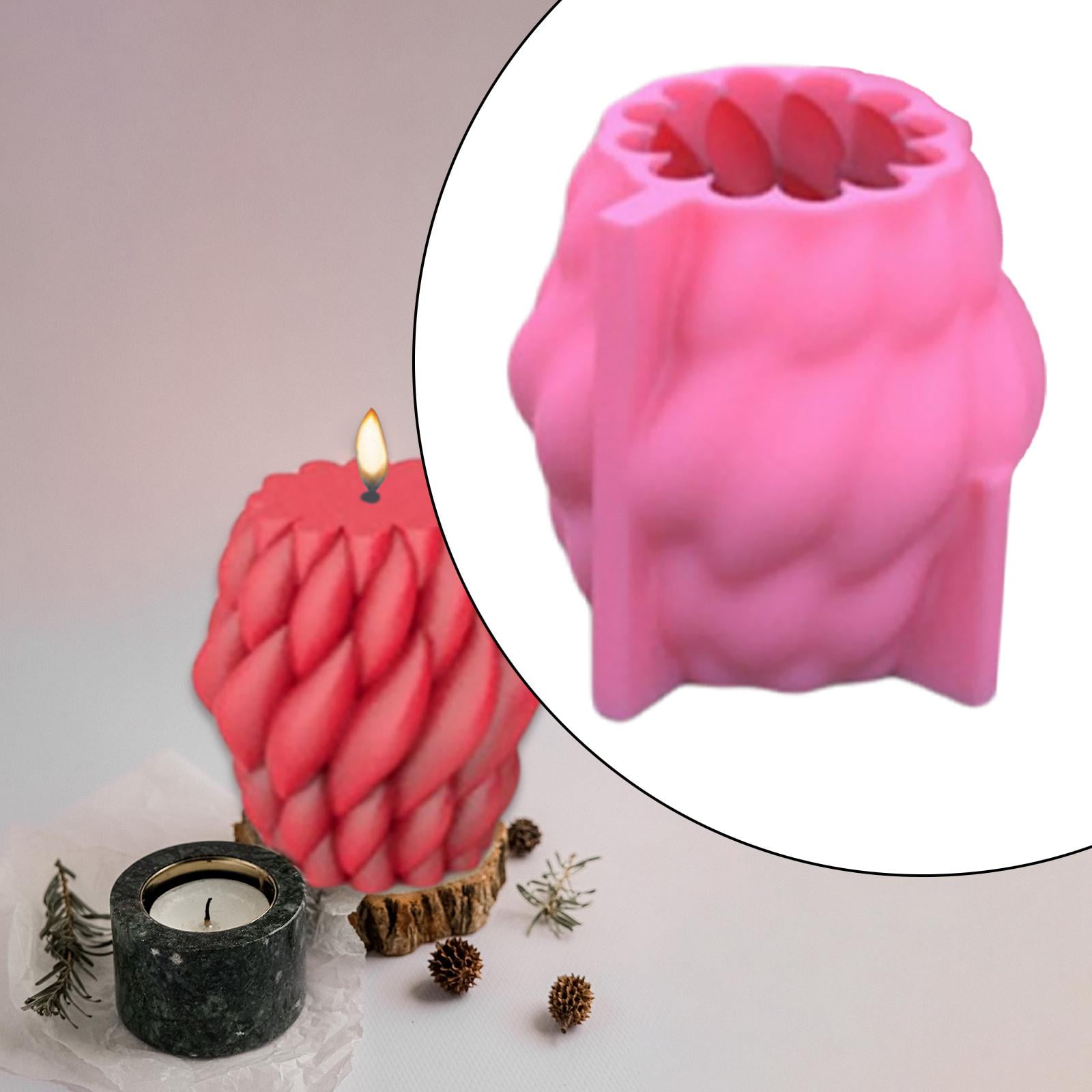 FVDPWYE Geometric Pillar Candle Mold Scented Candle Making Resin Plaster Mould Wax Molds