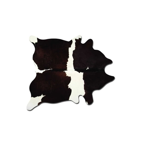 72" x 84" Chocolate and White, Cowhide - Rug
