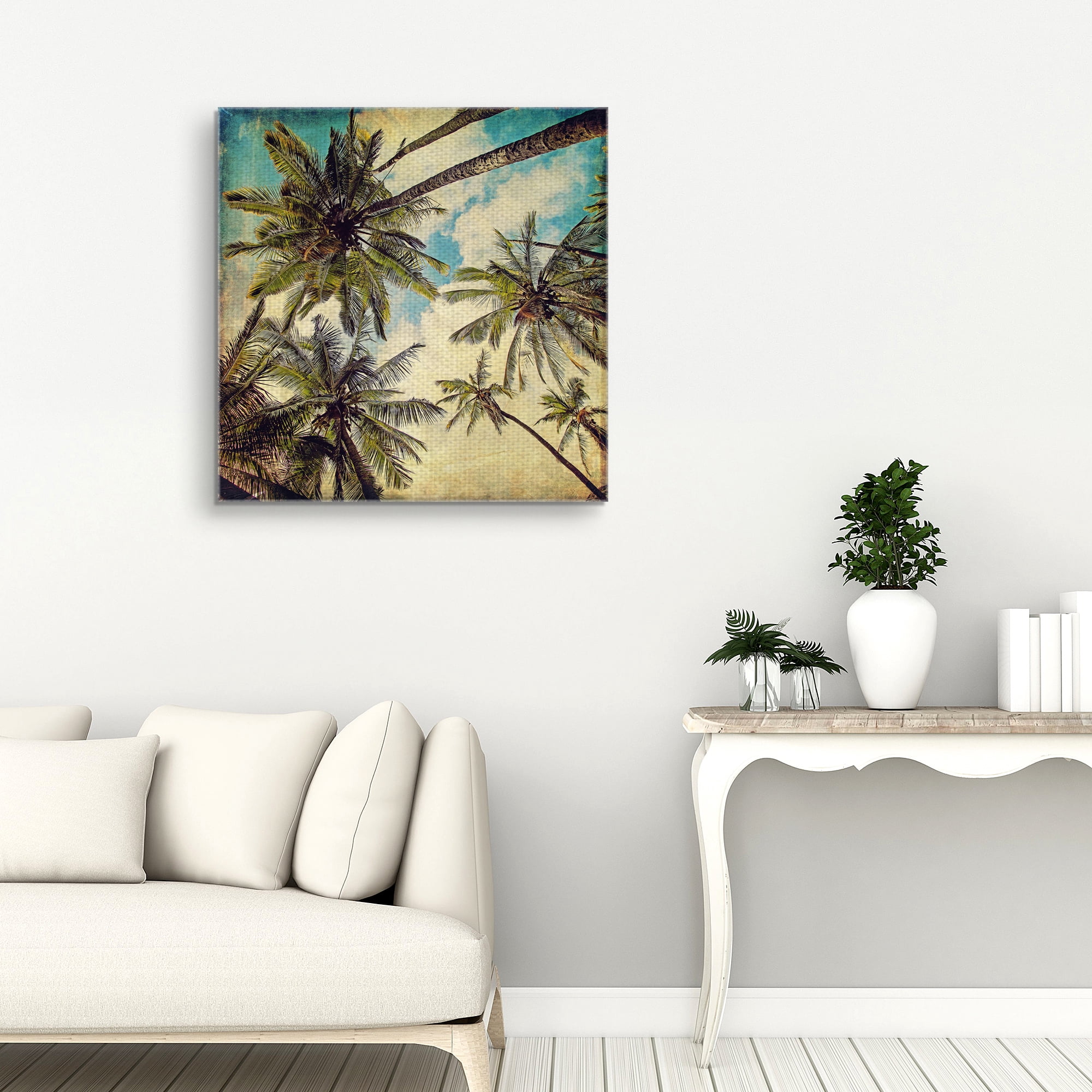 Masterpiece Art Gallery Kauai Island Palm Trees by Michelle Oppenheimer Canvas Photo Art Print 24" x 24"