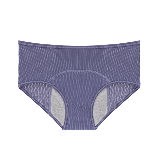 Pantalones fisiológicos a prueba de fugas, cintura media alta, transpirables, con agujeros, ropa interior de mujer de talla grande antes y después de la menstruación