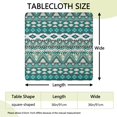 thumbnail image 2 of Patterned Elastic Table Cover 36x36, Boho Floral Square Tablecloth for Kitchen Dining Room Patio and Outdoor Setting, 2 of 6