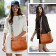 thumbnail image 5 of ZHUYING Vegan Leather Crossbody Bags for Women, Crossbody Purse with Guitar Strap Zipped Pockets Handbag Shoulder Bag, 5 of 5