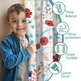 thumbnail image 3 of Blackout Kids Curtains,Pioneer Flower Floral Print Pattern Childrens Insulated Curtains Set Of 2,Bedroom Essentials,Toddler Room Decor 42"x63", 3 of 5
