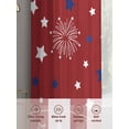 thumbnail image 5 of 4th of July Sheer Curtains 96 Inch Length 2 Panels Set, Blue White Star Fireworks Independence Day Voile Window Treatment Semi Sheer Long Curtains Drapes for Bedroom/Living Room/Kitchen 52"x96"x2, 5 of 7
