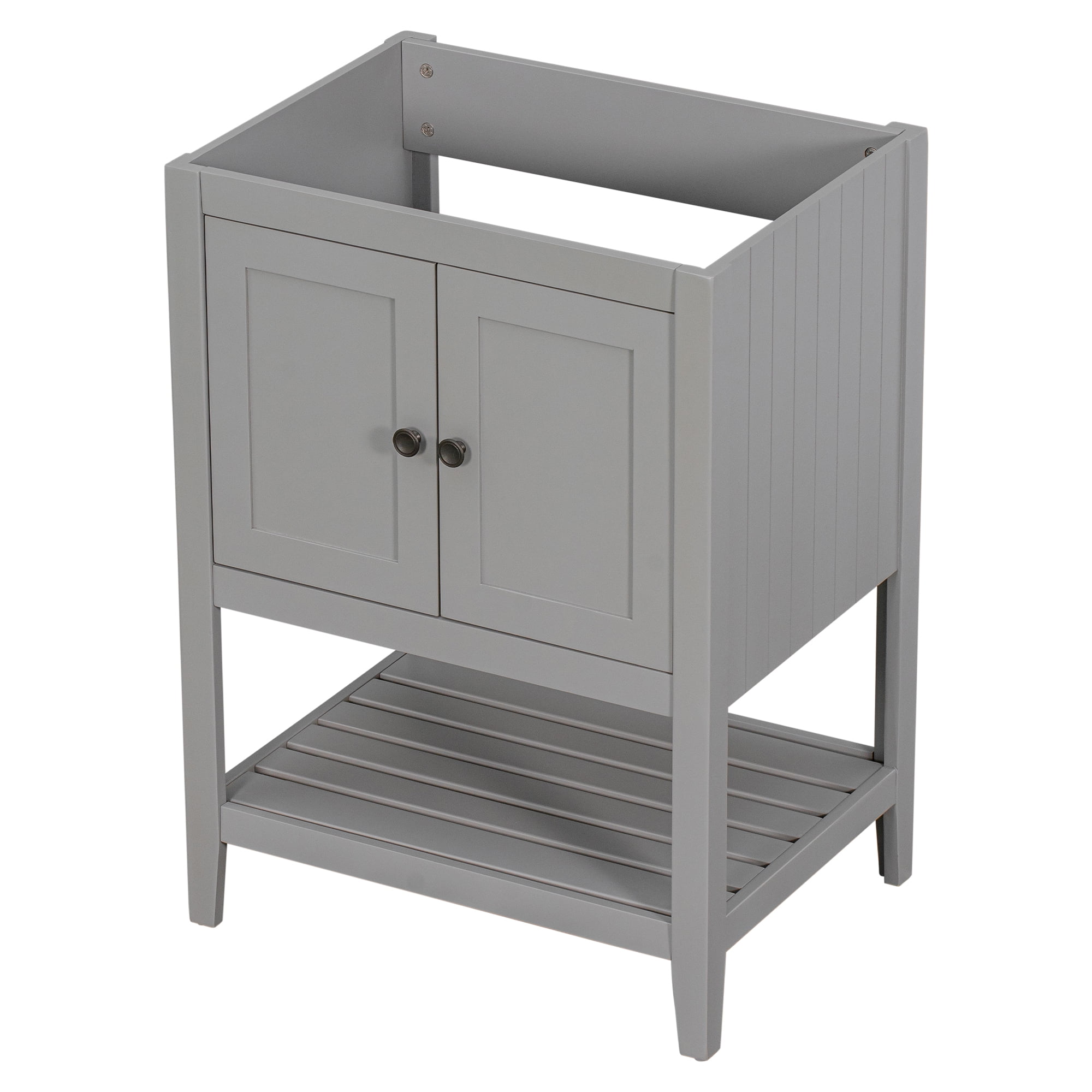 Bathroom Vanity Base Only, Bathroom Storage Cabinet with Doors and ...