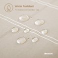thumbnail image 4 of Deconovo Decorations Tablecloths Oblong Poly-Cotton Blend Tassel Waterproof Fade Resistant Table Cover for Outdoor Picnic, 54x72 Inch, Beige, 4 of 7