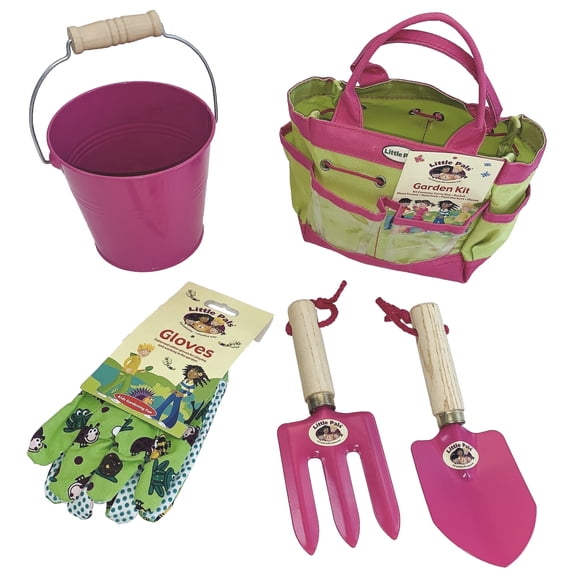 Tierra Garden Little Pals Junior Kids Garden Kit Play Gardening Tools