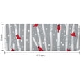 thumbnail image 7 of Gray Christmas Cardinal Bird Pattern Kitchen Rug Mat,Kitchen Runner Rugs Non Skid Washable,Decorative Kitchen Floor Mats for Kitchen,Sink,Laundry,17"x47.2", 7 of 7