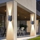 thumbnail image 5 of Lámpara de pared solar para exteriores Up Down | Aplique impermeable LED | Luz cálida y de color | Iluminación moderna ABS para el hogar y el jardín | IP65 | Alimentado por energía solar | Fácil de, 5 of 8