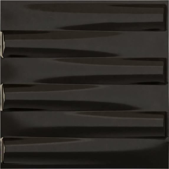 Ekena Millwork 19 5/8"W x 19 5/8"H Naomi EnduraWall Decorative 3D Wall Panel, Universal Metallic Carbon Mist (Covers 2.67 Sq. Ft.)