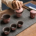 thumbnail image 2 of Kung Fu Travel Tea Set Japanese Style Teapot Tea Cup Small Set With Tray Simple One Pot 4 Cup Set Tea Set, 2 of 6