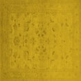 thumbnail image 1 of Ahgly Company Indoor Square Oriental Yellow Traditional Area Rugs, 7' Square, 1 of 4