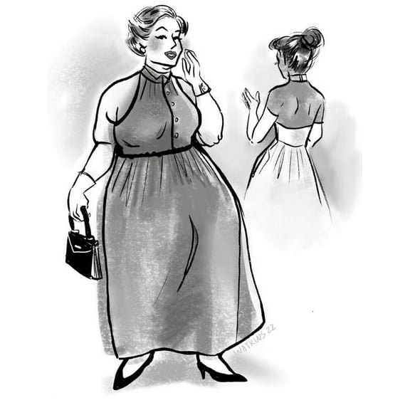 Folkwear #258 Town & Country Dress Floor Length Halter Dress Sewing Pattern (Pattern Only) folkwear258