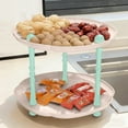 thumbnail image 5 of Two-Tier Round Storage Rack - Durable Materials, Double-Layer Display Shelf for Candies, Snacks, and Small Items - Minimalist Countertop Organizer and Home Decor, 5 of 6
