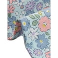 thumbnail image 5 of INSPIRE CHIC Blouse Boutonnée pour Femme à Manches Courtes Bouffantes Col Rabattu Haut en Coton à Motif Floral L Bleu Pâle, 5 of 5