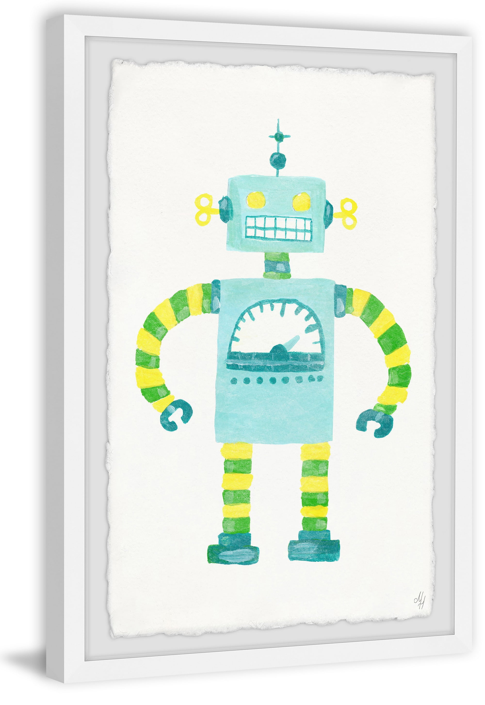Marmont Hill Eccentric Robot Framed Wall Art