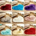 thumbnail image 3 of 30*40CM Love Heart Shaped Faux Fur Anti-Skid Area Rug Carpet Bedroom, 3 of 3