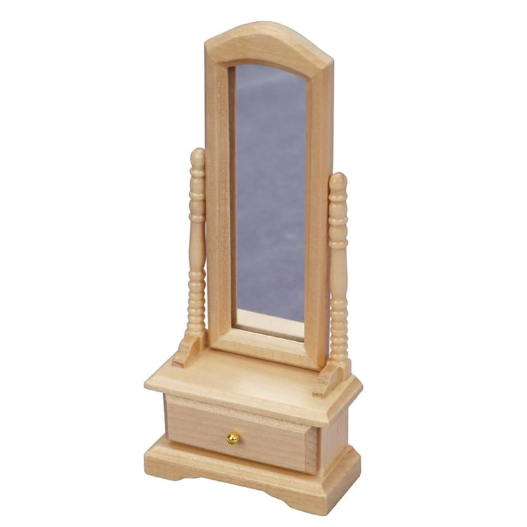 Dollhouse mirror- 1:12th scale- dollhouse furniture- miniature mirror- tiny  mirror- dollhouse accessory- dollhouse furnishings- mini