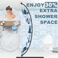 thumbnail image 2 of Curved Shower Curtain Rod 35-82In(2.9-6.8Ft), Matte Black Rounded Rustproof Shower Rod for Bathroom Bathtub, Adjustable Arched Shower Rod, Never Rust|Extra Space|Non-Slip|Expandable|Need to Drill, 2 of 9