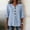 A121 Blue, variant on Xdegoge Womens Ruffle Half Sleeve Henley V Neck Shirts Button Down Front Pleated Flowy Tunic Tops Casual Loose Fit Spring Summer Everyday Wear Peasant Vintage Style Tees Blouses