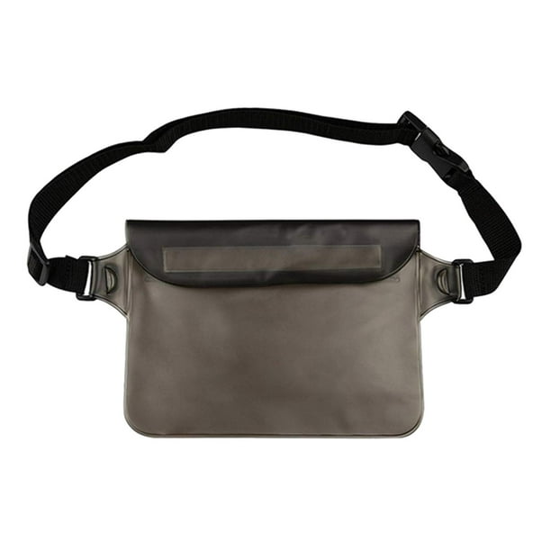 Universal Water Waist Bag Pouch Sack for Swimming Camping Gray 