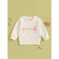 thumbnail image 4 of Baby Toddler Girls Boys Sweatshirt, 6 12 18 24 Months 2T 3T 4T Long Sleeve Crew Neck Letters Print Hoodie Pullover Birthday Clothes, 4 of 9