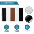 thumbnail image 6 of Retro Rustic Minimalist Stripe Art Placemats Set of 4,Wipeable Washable Table Mats for Dining Tables, Brown Black White Color Block Place Mats for Kitchen Event Party Tabletop Decor, 6 of 9