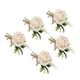 thumbnail image 3 of uds flor en el ojal de boda Pin ramillete de flores artificiales de plástico fijo para novia y novio champán, 3 of 5
