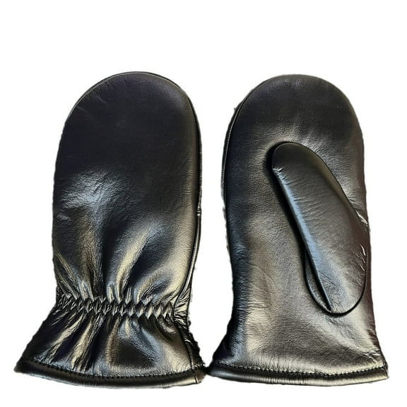 QIDITONG 1 Pair Wool Lined Leather Mittens For Women Extra Warm Gloves Thickened Gloves Supply For Cold Weather Outdoor Activities