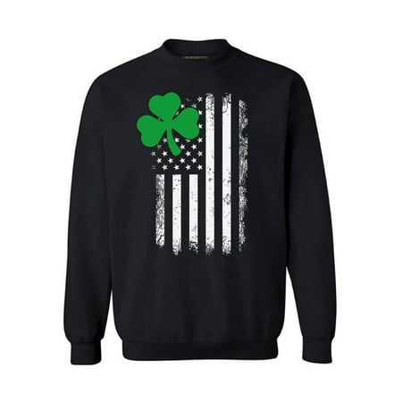 - Awkward Styles Irish American Sweatshirt Shamrock Green Unisex Sweaters Irish Clover Gifts for Him and Her Proud Irish American Men and Women American Shamrock Sweatshirt St. Patrick's Day 2018
