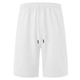thumbnail image 6 of ibiyuan Mens Running Shorts Shorts Men Chinos Short Y2k Shorts Cotton High Waisted Elastic Sweatshorts Mens Drawstring Wide Leg Basketball Shorts Beach Vacation Shorts with Pockets, 6 of 6