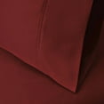 thumbnail image 2 of BNM Egyptian Cotton 530 Thread Count Pillowcases, Standard, Burgundy, 2 of 5