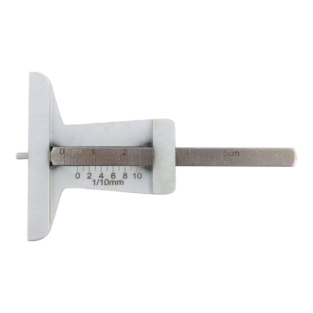 Calibrador de profundidad de la banda de rodadura de neumáticos de acero inoxidable para coches, camiones y motocicletas de 0 a 10 mm