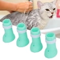 thumbnail image 3 of Juego de 4 Uds. De cubierta para pies con garra para lavado de Gato, antiarañazos, para baño, uñas de gato, Protector de patas, zapatos, botas, 3 of 10
