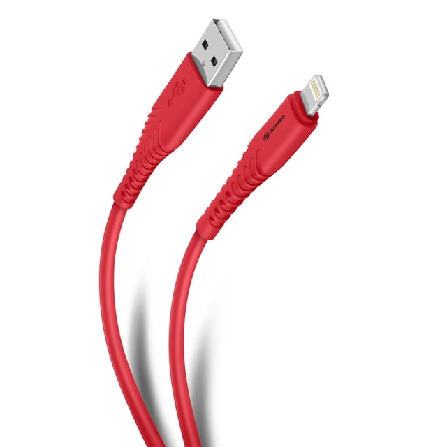 Cable USB a Lightning de 2 m color rojo Steren POD-416RO