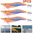 thumbnail image 1 of Señuelos Pesca para Pesca Anzuelos Calamar Camarones Calamar B 3 Uds., 1 of 4