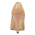 thumbnail image 3 of NINE WEST Womens Beige Padded Comfort Flax Stiletto Slip On Leather Dress Pumps 9 M, 3 of 4