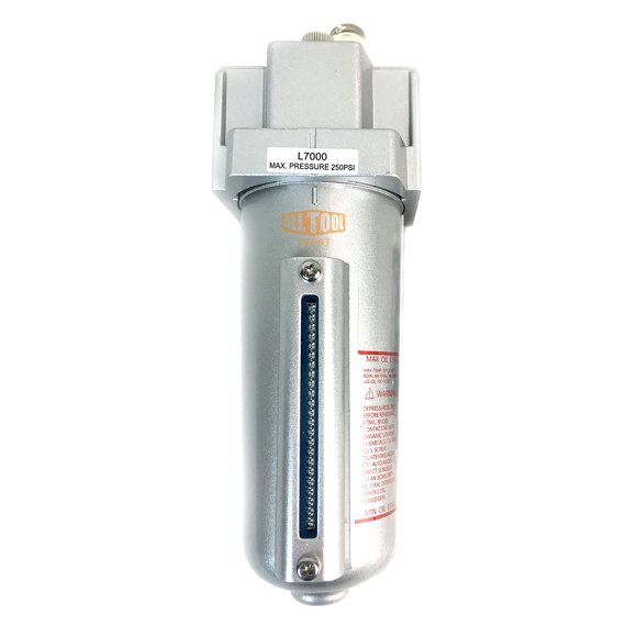 3/4” NPT HEAVY DUTY Lubricator Oiler For Compressed Air Lubricate Pneumatic Air Tools, Metal Bowl With Visible Sight Glass, 225 PSI Max