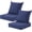 Navy Blue, variant on Outdoor Deep Seat Cushion Set, 24x24 Inch Water-Resistant & Fade-Resistant Outdoor Chair Cushions, Patio Furniture Cushions with Removable Cover for Patio Chair, Sofa, Dark Grey (Set of 1)