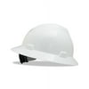 V-Gard Full-Brim Hard Hats Ratchet Suspension, Size 6 1/2 - 8, White