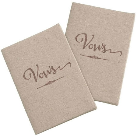 Lillian Rose Set of 2 Tan Vows Books