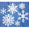 4' Shimmering Snowflakes White (Pkg/3)